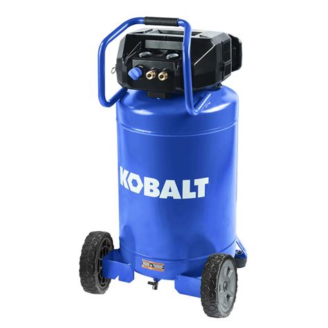 Check the <b>air</b> pressure in the tank using the pressure gauge. . 20 gallon kobalt air compressor